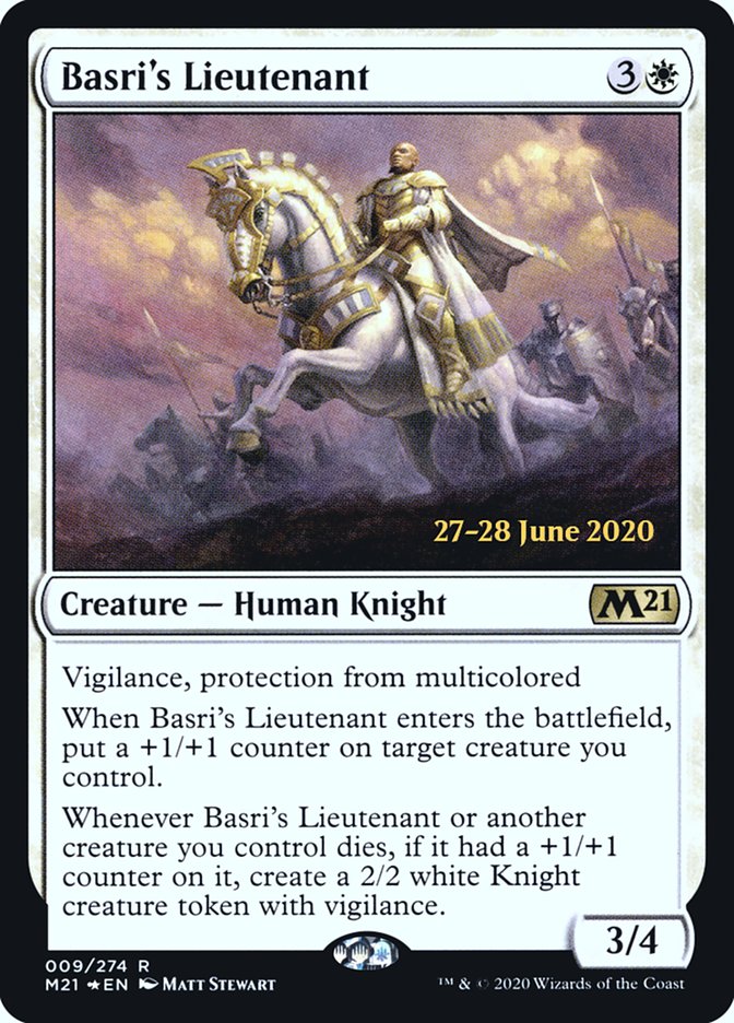 Basri's Lieutenant [Core Set 2021 Prerelease Promos] Magic: The Gathering
