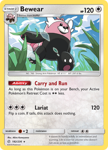 Bewear (182/236) [Sun & Moon: Cosmic Eclipse] Pokémon