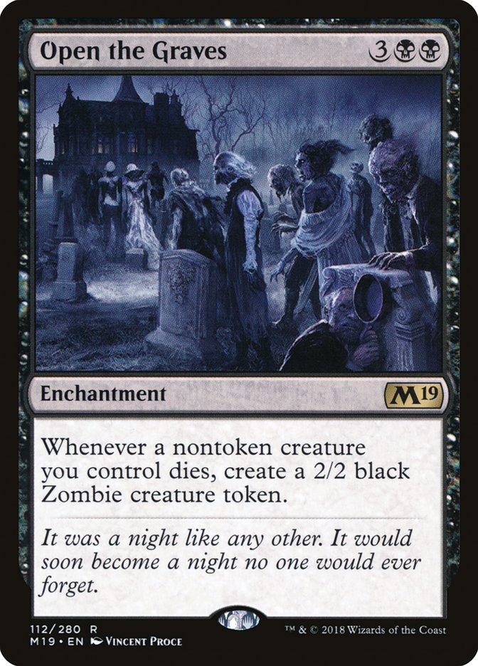 Open the Graves [Core Set 2019] Magic: The Gathering