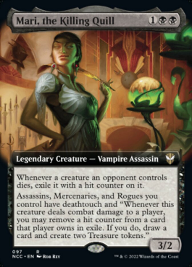 Mari, the Killing Quill (Extended Art) [Streets of New Capenna Commander] Magic: The Gathering