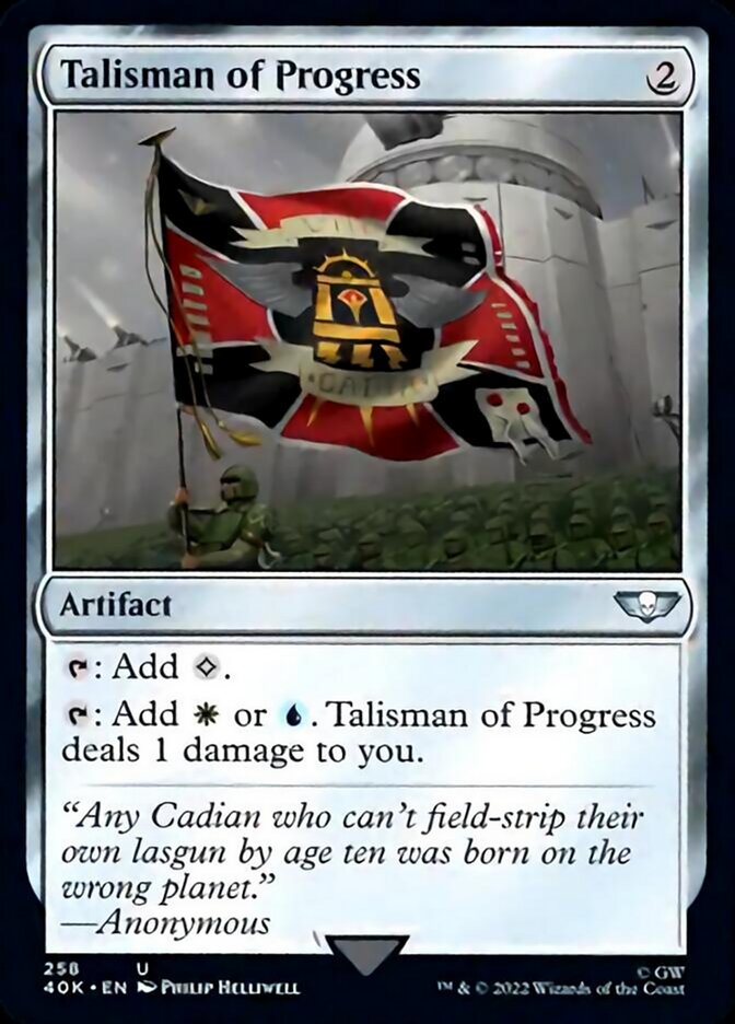 Talisman of Progress [Warhammer 40,000] Magic: The Gathering