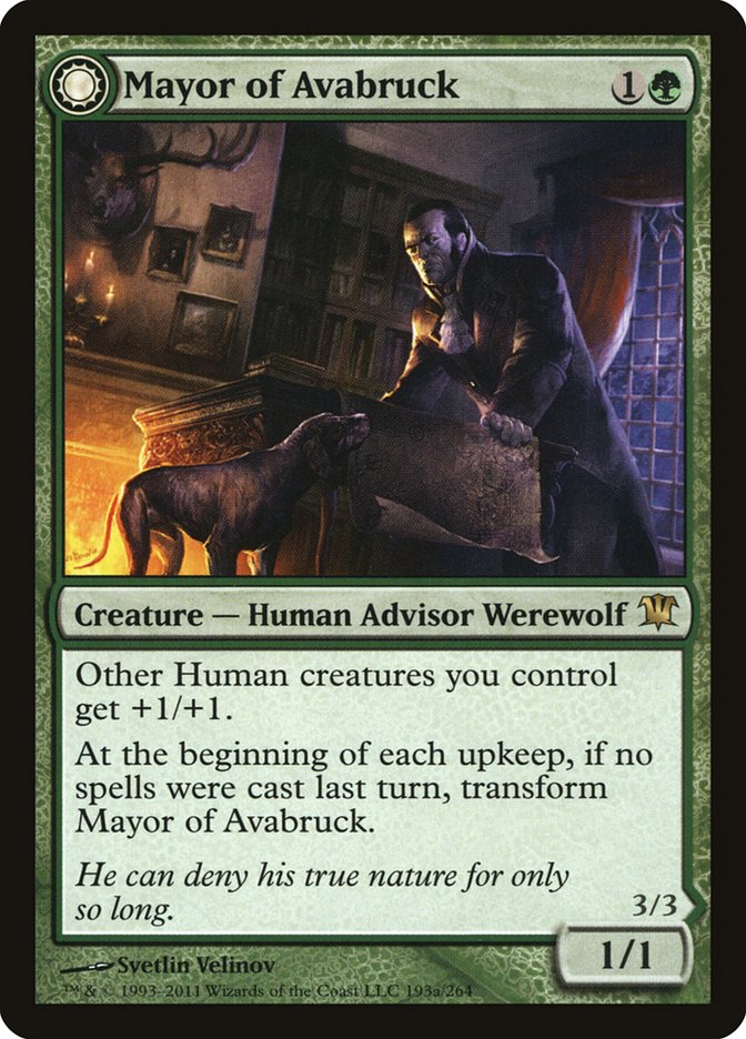Mayor of Avabruck // Howlpack Alpha [Innistrad] Magic: The Gathering