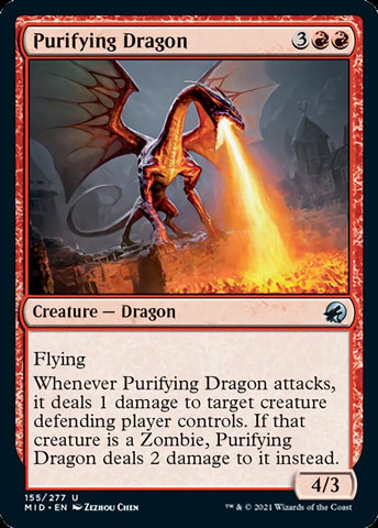 Purifying Dragon [Innistrad: Midnight Hunt] Magic: The Gathering