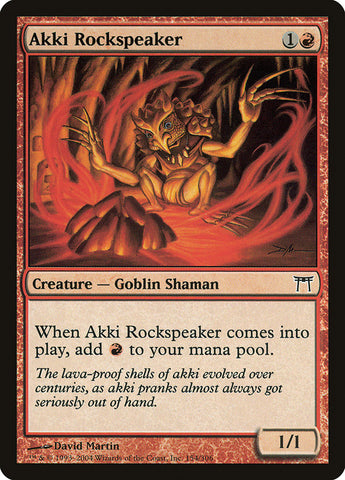 Akki Rockspeaker [Champions of Kamigawa] Magic: The Gathering