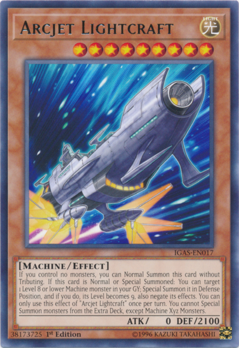 Arcjet Lightcraft [IGAS-EN017] Rare Yu-Gi-Oh!