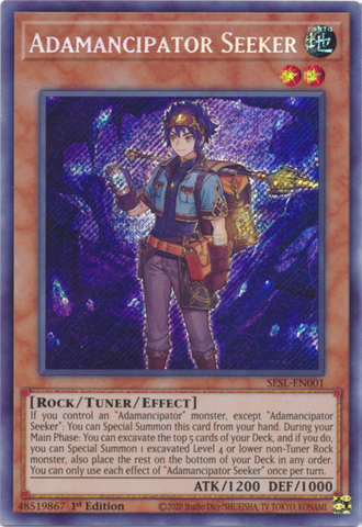 Adamancipator Seeker [SESL-EN001] Secret Rare Yu-Gi-Oh!