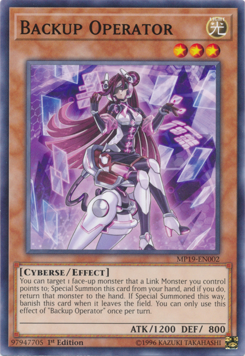 Backup Operator [MP19-EN002] Common Yu-Gi-Oh!