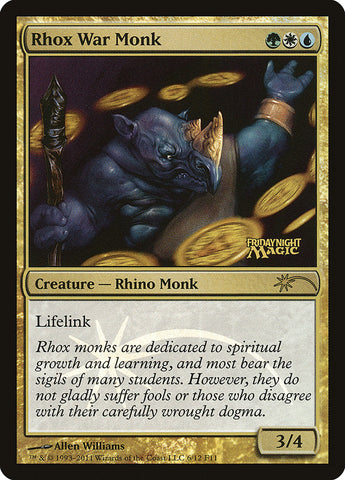 Rhox War Monk [Friday Night Magic 2011] Magic: The Gathering