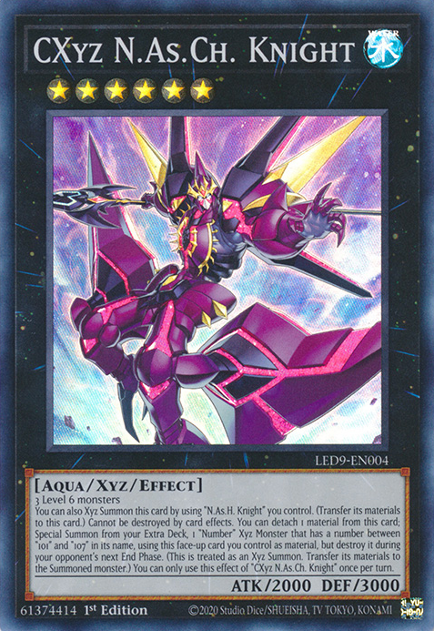 CXyz N.As.Ch. Knight [LED9-EN004] Super Rare Yu-Gi-Oh!