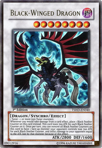 Black-Winged Dragon [TSHD-EN040] Ultra Rare Yu-Gi-Oh!