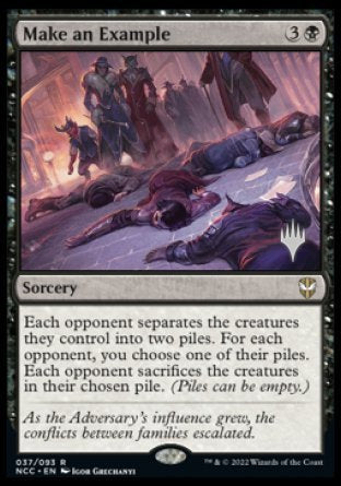 Make an Example (Promo Pack) [Streets of New Capenna Commander Promos] Magic: The Gathering