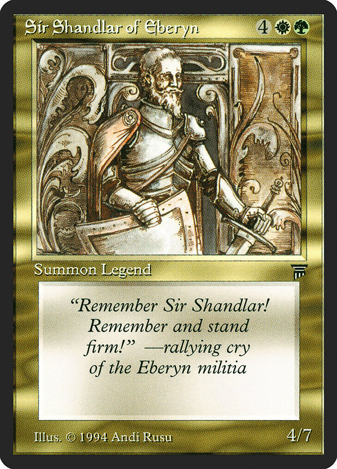 Sir Shandlar of Eberyn [Legends] Magic: The Gathering