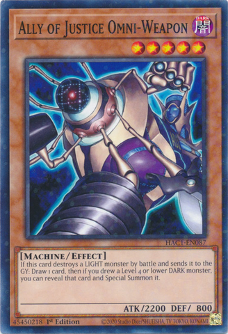 Ally of Justice Omni-Weapon (Duel Terminal) [HAC1-EN087] Common Yu-Gi-Oh!