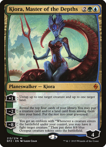 Kiora, Master of the Depths [Battle for Zendikar] Magic: The Gathering