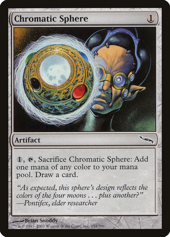 Chromatic Sphere [Mirrodin] Magic: The Gathering