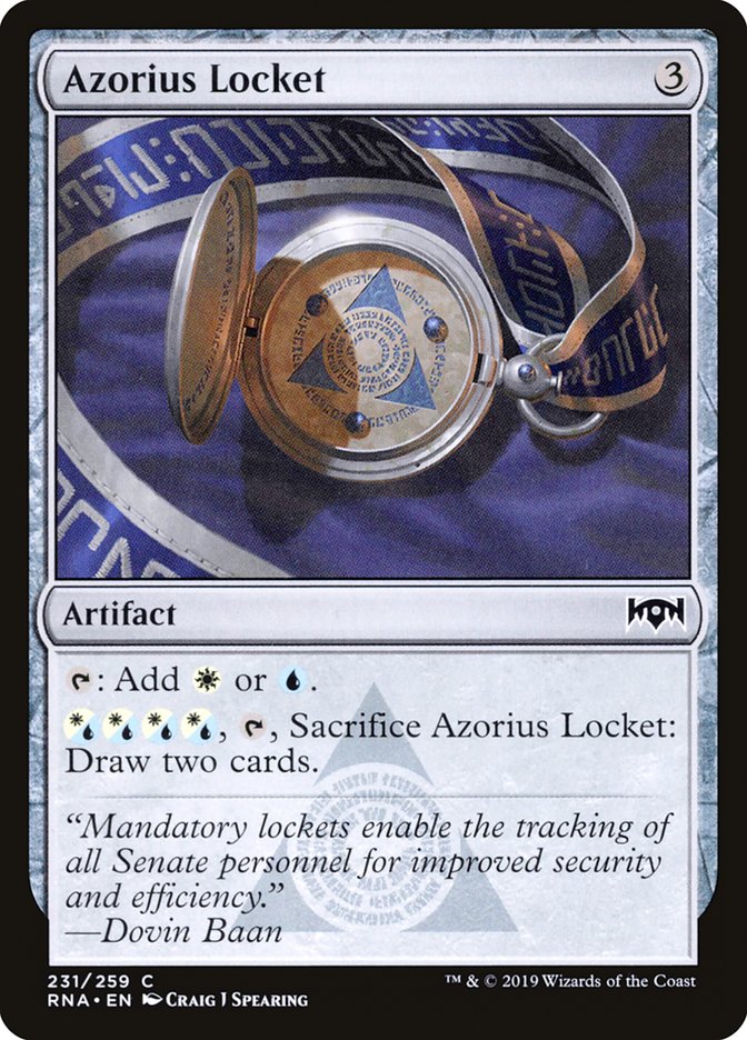 Azorius Locket [Ravnica Allegiance] Magic: The Gathering