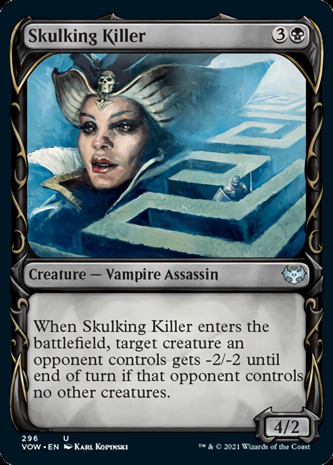 Skulking Killer (Showcase Fang Frame) [Innistrad: Crimson Vow] Magic: The Gathering