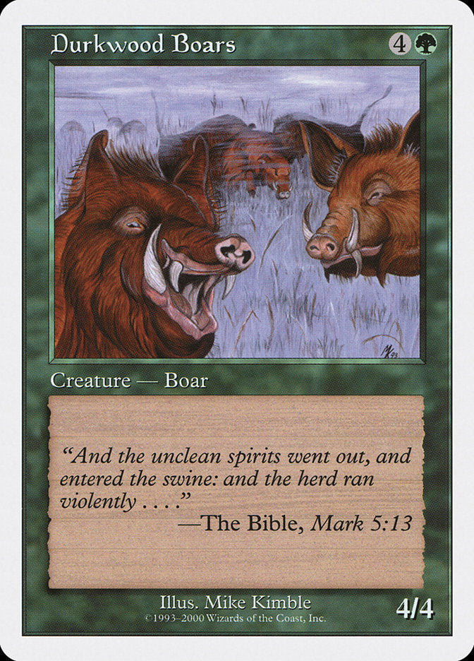 Durkwood Boars [Starter 2000] Magic: The Gathering