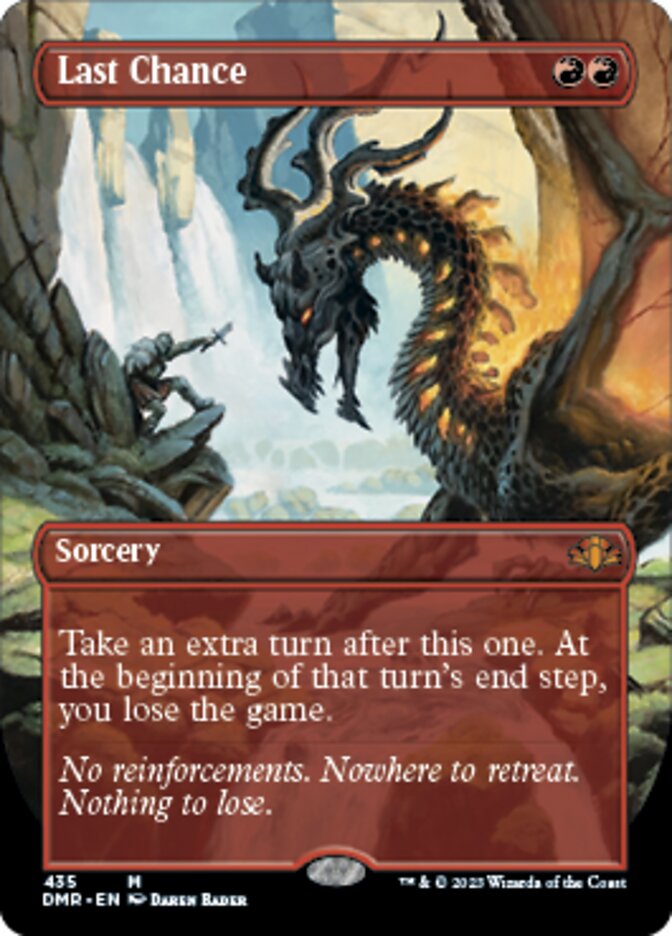 Last Chance (Borderless Alternate Art) [Dominaria Remastered] Magic: The Gathering