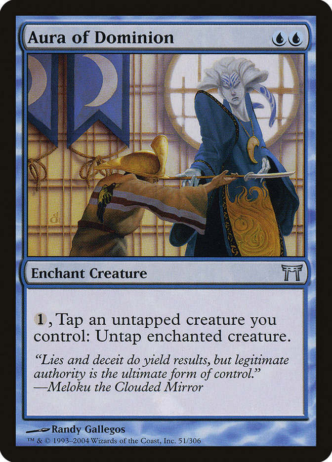 Aura of Dominion [Champions of Kamigawa] Magic: The Gathering
