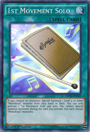 1st Movement Solo [MP15-EN169] Super Rare Yu-Gi-Oh!