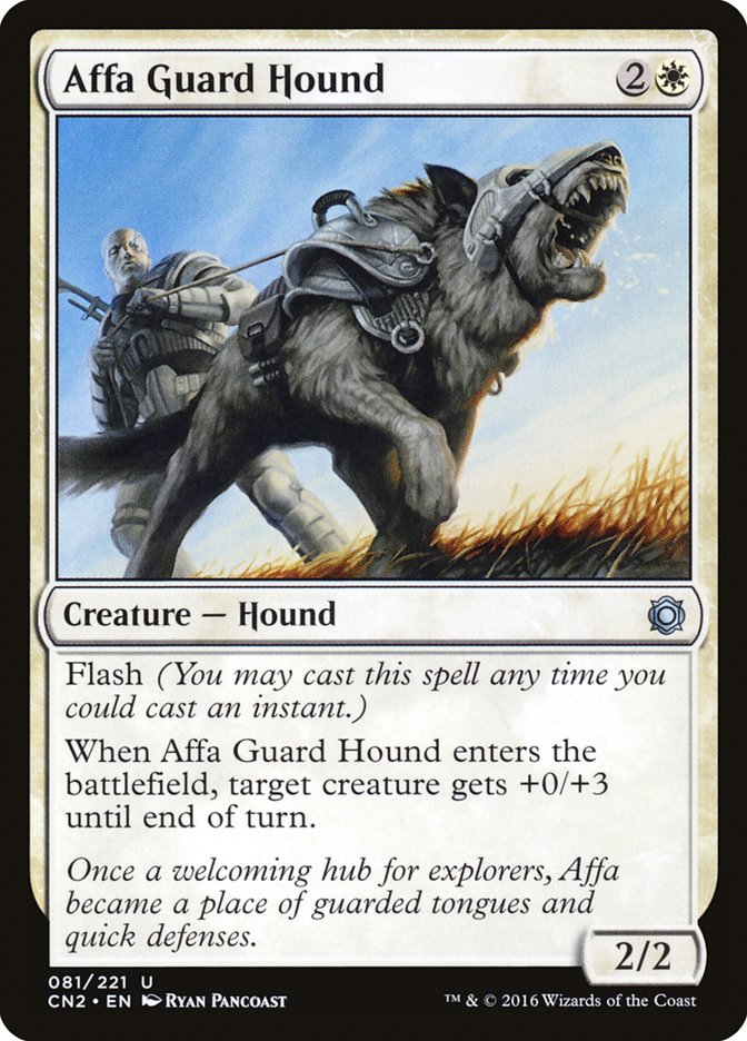 Affa Guard Hound [Conspiracy: Take the Crown] Magic: The Gathering