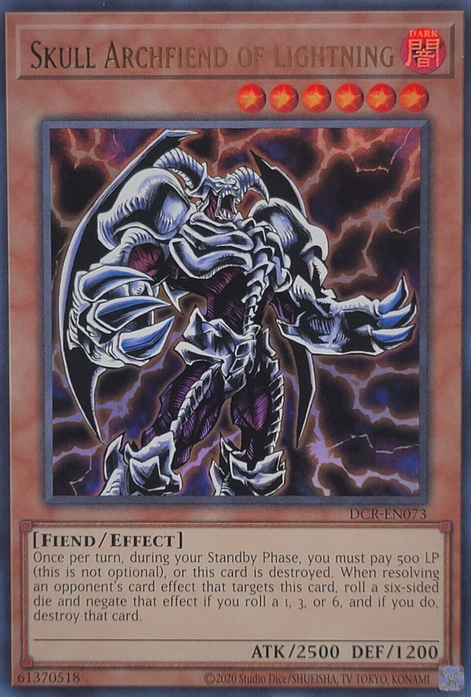 Skull Archfiend of Lightning (25th Anniversary) [DCR-EN073] Ultra Rare Yu-Gi-Oh!
