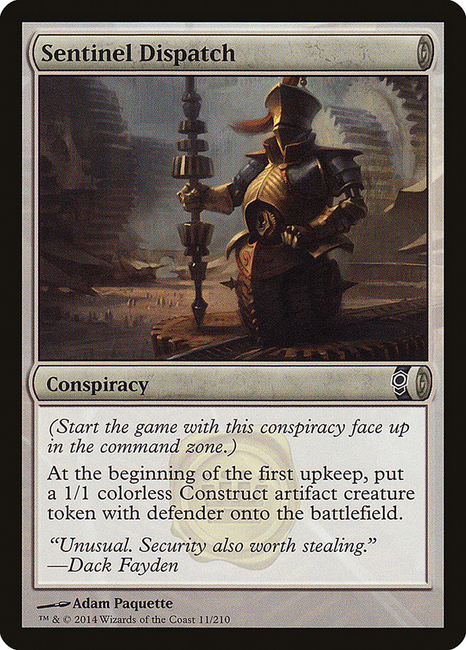 Sentinel Dispatch [Conspiracy] Magic: The Gathering
