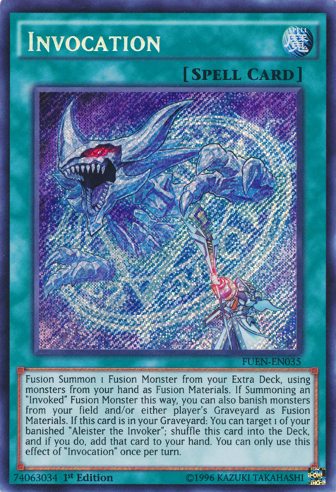Invocation [FUEN-EN035] Secret Rare Yu-Gi-Oh!