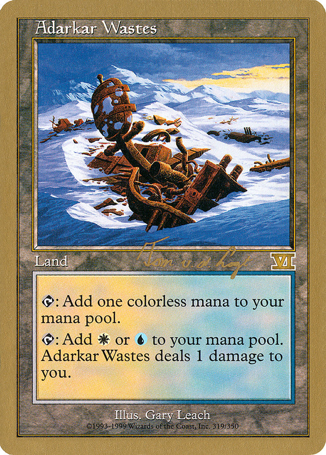 Adarkar Wastes (Tom van de Logt) [World Championship Decks 2000] Magic: The Gathering