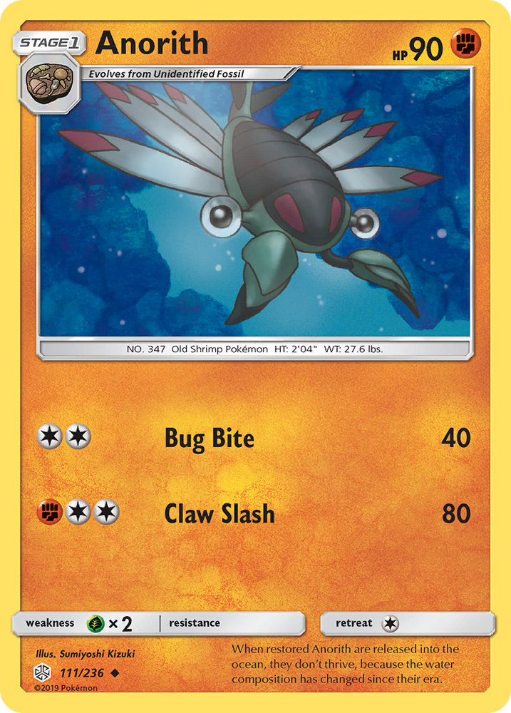 Anorith (111/236) [Sun & Moon: Cosmic Eclipse] Pokémon