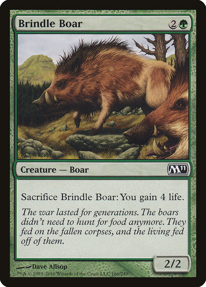 Brindle Boar [Magic 2011] Magic: The Gathering