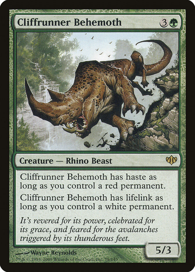 Cliffrunner Behemoth [Conflux] Magic: The Gathering