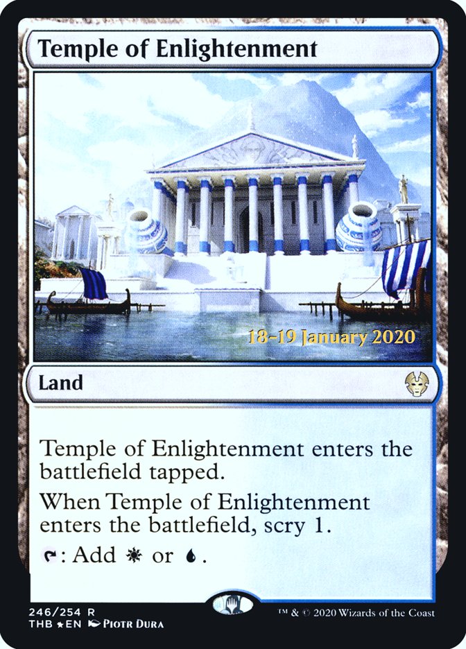 Temple of Enlightenment [Theros Beyond Death Prerelease Promos] Magic: The Gathering
