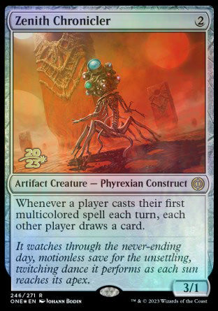Zenith Chronicler [Phyrexia: All Will Be One Prerelease Promos] Magic: The Gathering