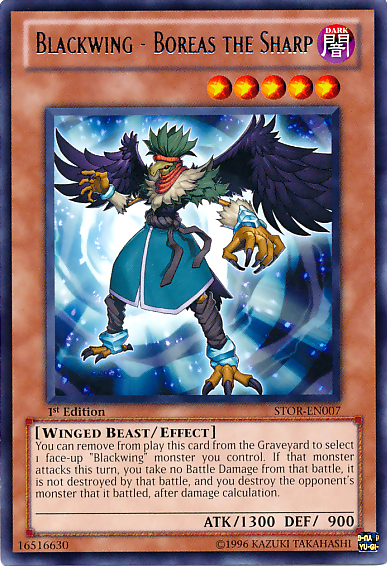 Blackwing - Boreas the Sharp [STOR-EN007] Rare Yu-Gi-Oh!