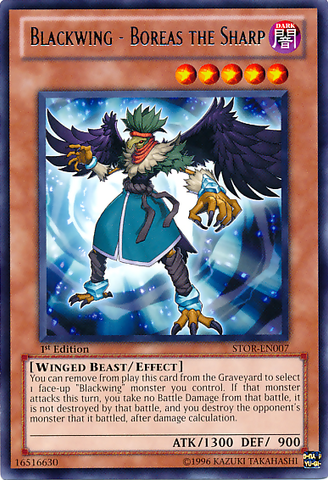 Blackwing - Boreas the Sharp [STOR-EN007] Rare Yu-Gi-Oh!
