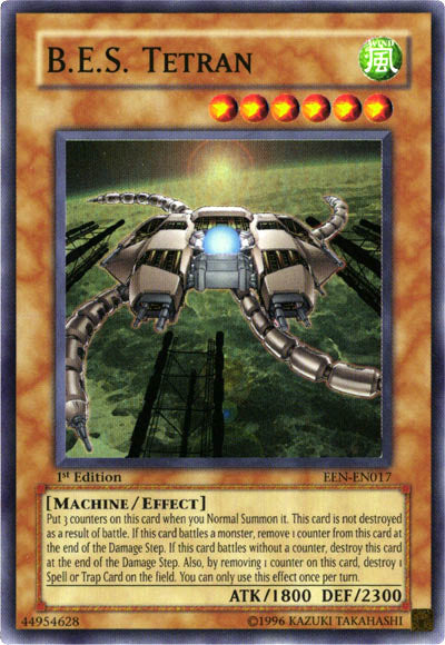 B.E.S. Tetran [EEN-EN017] Super Rare Yu-Gi-Oh!