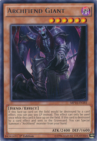 Archfiend Giant [MP14-EN181] Rare Yu-Gi-Oh!