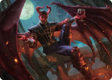 Raphael, Fiendish Savior Art Card (40) [Commander Legends: Battle for Baldur's Gate Art Series] Magic: The Gathering