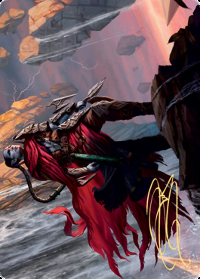 Anowon, the Ruin Thief Art Card (Gold-Stamped Signature) [Zendikar Rising Art Series] Magic: The Gathering