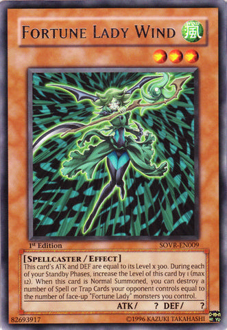 Fortune Lady Wind [SOVR-EN009] Rare Yu-Gi-Oh!