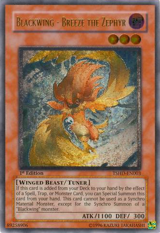 Blackwing - Breeze the Zephyr [TSHD-EN003] Ultimate Rare Yu-Gi-Oh!