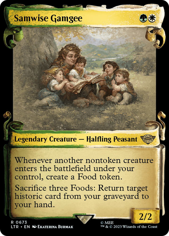 Samwise Gamgee [The Lord of the Rings: Tales of Middle-Earth Showcase Scrolls] Magic: The Gathering