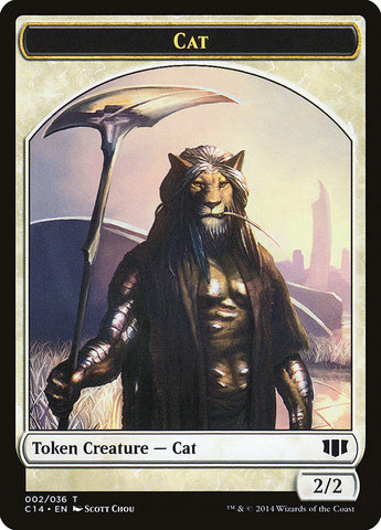 Angel // Cat Double-Sided Token [Commander 2014 Tokens] Magic: The Gathering