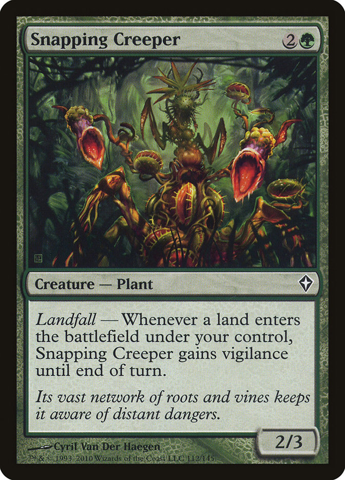 Snapping Creeper [Worldwake] Magic: The Gathering
