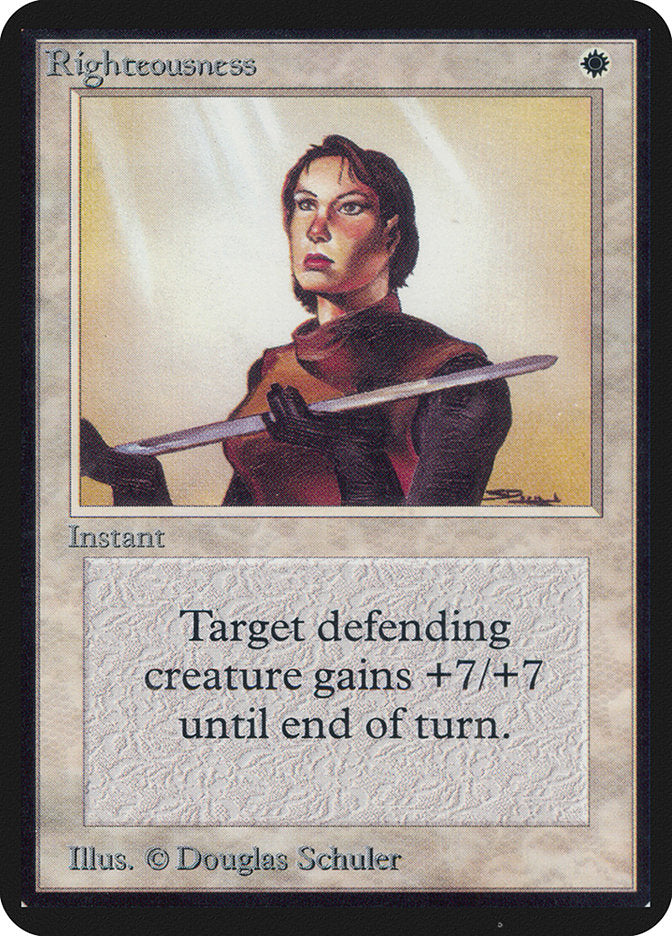 Righteousness [Alpha Edition] Magic: The Gathering