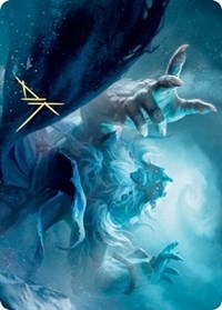 Cyclone Summoner Art Card (Gold-Stamped Signature) [Kaldheim Art Series] Magic: The Gathering