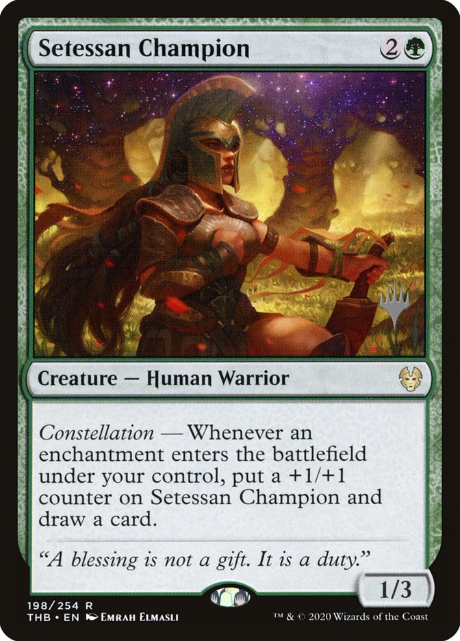 Setessan Champion (Promo Pack) [Theros Beyond Death Promos] Magic: The Gathering