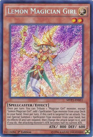 Lemon Magician Girl [MVP1-ENS51] Secret Rare Yu-Gi-Oh!